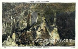 Giant Stalagmites in Carlsbad Caverns, New Mexico