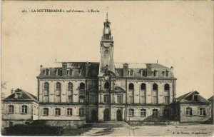 CPA LA SOUTERRAINE a Vol d'Oiseau - L'Ecole (1143561)