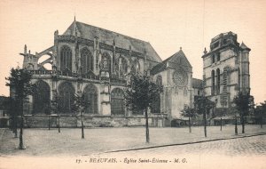 Vintage Postcard Eglise Saint Etienne Roman Catholic Church Beauvais France FR