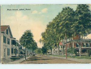 Bent Divided Back STREET SCENE Athol Massachusetts MA hs3891