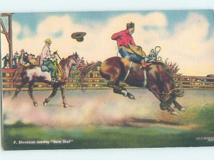 Pre-Chrome HORSES SCENE Postmarked Sidney Nebraska NE AH5324