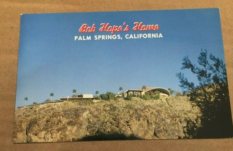 UNUSED POSTCARD - BOB HOPE'S HOME, PALM SPRINGS, CALIFORNIA
