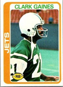 1978 Topps Football Card Clark Gaines New York Jets sk7291