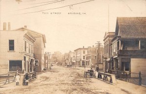 Orleans Vermont Main Street Real Photo Vintage Postcard U5692