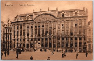 Bruxelles Maison Des Corporations Brussels Belgium Central Square Postcard