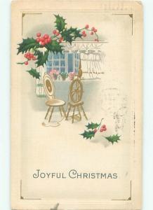 Divided-Back CHRISTMAS SCENE Great Postcard W9935