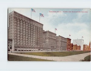 Postcard Congress Hotel, Annex And Auditorium, Chicago, Illinois