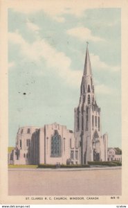 WINDSOR , Ontario , Canada , 1930s ; St Clares R.C. Catholic Church