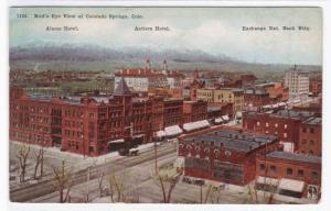 Named Buildings Colorado Springs CO 1911 postcard