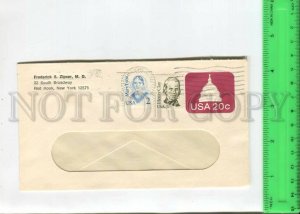 466651 USA embossed stamp Postal Stationery real posted postal COVER