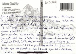 BF30658 ferienort im stubaital tirol austria  front/back image