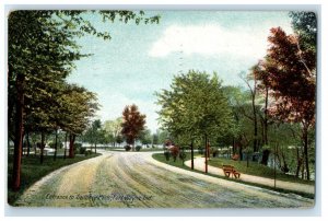 1908 Entrance To Swinney Park Fort Wayne Indiana IN Posted Antique Postcard