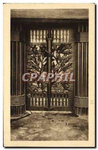 Old Postcard Monument Bayonet Trench Gate entrance wrought iron