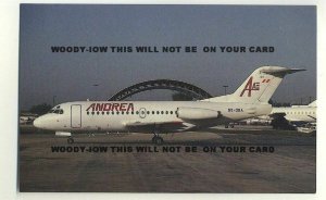 ac311 - Andrea Airlines Fokker F28-1000 , SE-DGA - postcard