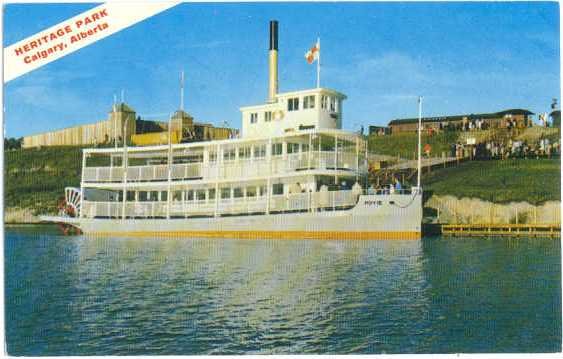 S/S Moyie at Heritage Park, Calgary, Alberta, AB, Canada, Chrome