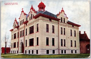 Saint Patrick School Green Bay Wisconsin WI Campus Building Postcard