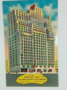 Vintage Postcard Hotel Dixie Drive-in-Hotel Time Square New York City NY