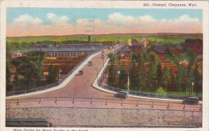 Wyoming Cheyenne Viaduct Main Outlet For Motor Traffic To The South 1949