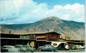 BABBIT, NV Nevada   SHOPPING CENTER  Drug Store COKE Sign c40s Cars  Postcard