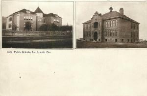 Vintage Postcard La Grande Oregon Multiview Public Schools Union County