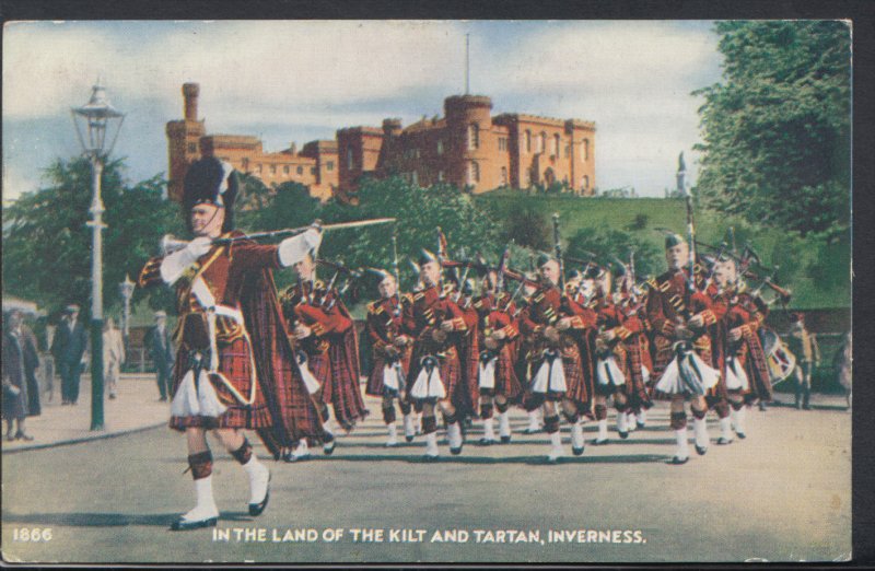 Scotland Postcard - In The Land of The Kilt and Tartan, Inverness  DC1606