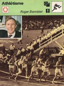 Roger Bannister 1950s Olympic Games Athletics Card