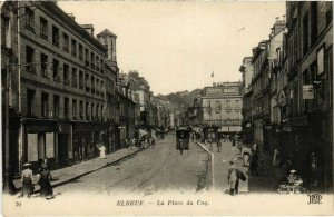 CPA ELBEUF - La Place du Coq (105889)