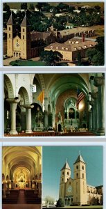 3 Postcards VICTORIA, Kansas KS ~ ST. FIDELIS CHURCH Cathedral of the Plains