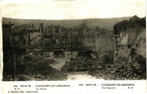 CPA 1914-15.. Clermont-en-Argonne -La Place ;Clermont-in-Argonne ... (178365)