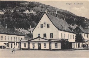 Bergen Norway Raadhuset Vintage Postcard AA39936