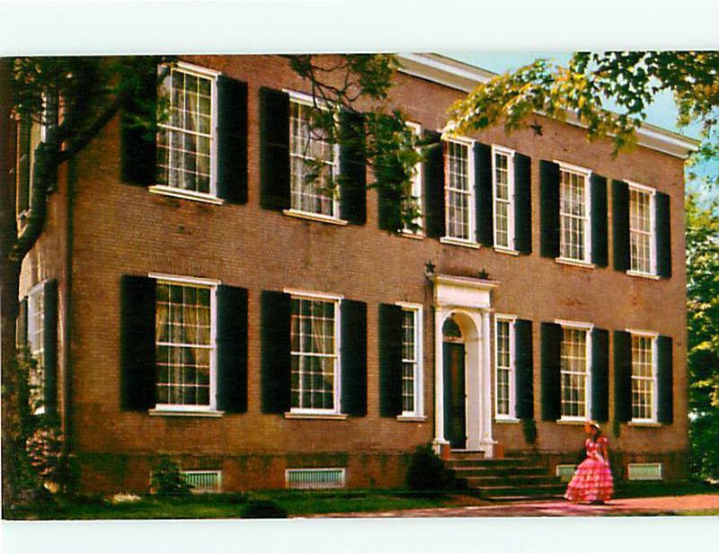 Bardstown KY Old Kentucky Home Senator Judge John Rowan Collins  Postcard # 5737