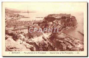 Old Postcard Monaco General view of the Principality
