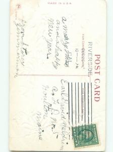 Divided-Back NEW YEAR SCENE Great Postcard AA2037