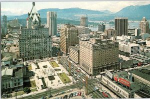 Postcard COURT HOUSE SCENE Vancouver British Columbia BC AJ4398