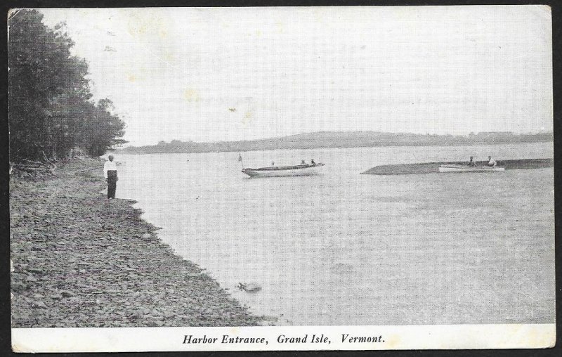 Harbor Entrance Grand Isle Vermont Used c1912