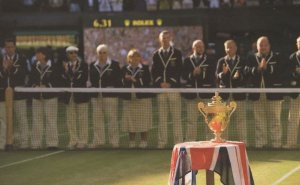 Wimbledon Tennis Championships Single Mens Sports Trophy Postcard