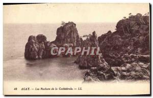 Old Postcard Agay Les Rochers de la Cathedrale