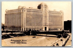 RPPC Real Photo Postcard - Merchandise Mart - Chicago, Illinois - 1932