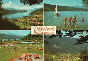 Postcard Dobriach Millstätter See Lake Mountain Park Carinthia Austria