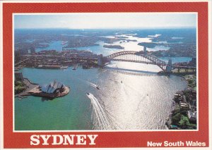 Aerial View Of Sydney Harbour Sydney Australia