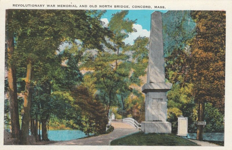 Concord, Mass., Revolutionary War Memorial and Old North Bridge