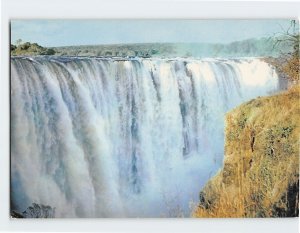Postcard Main Falls From The Rain Forest, Victoria Falls, Zimbabwe