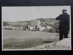 WW1 Australia ANZAC COVE MEMORIAL SERVICE 25th April 1923 Melbourne, RP Postcard