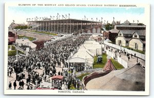 1920s TORONTO CANADIAN NATIONAL EXHIBITION MIDWAY GRAND STRAND POSTCARD P1809