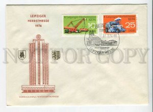 445574 EAST GERMANY GDR 1974 year FDC Fair in Leipzig