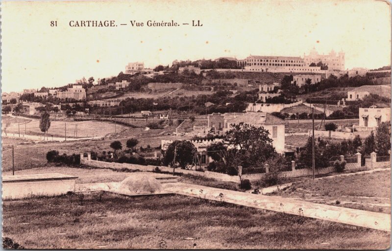 Algeria Carthage Vue Generale Vintage Postcard C182