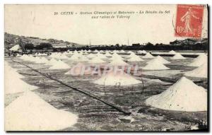 Old Postcard Saltmarsh This health resort and seaside The salt harvest saline...