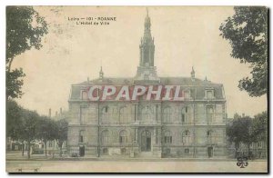 Old Postcard Loire Roanne City Hotel