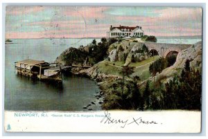 Beacon Rock  E.D. Morgan's Residence Newport Rhode Island RI Tuck's Postcard