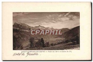 Old Postcard Saint Gervais les Bains Valley of & # 39Arve and Chaine des Fiz